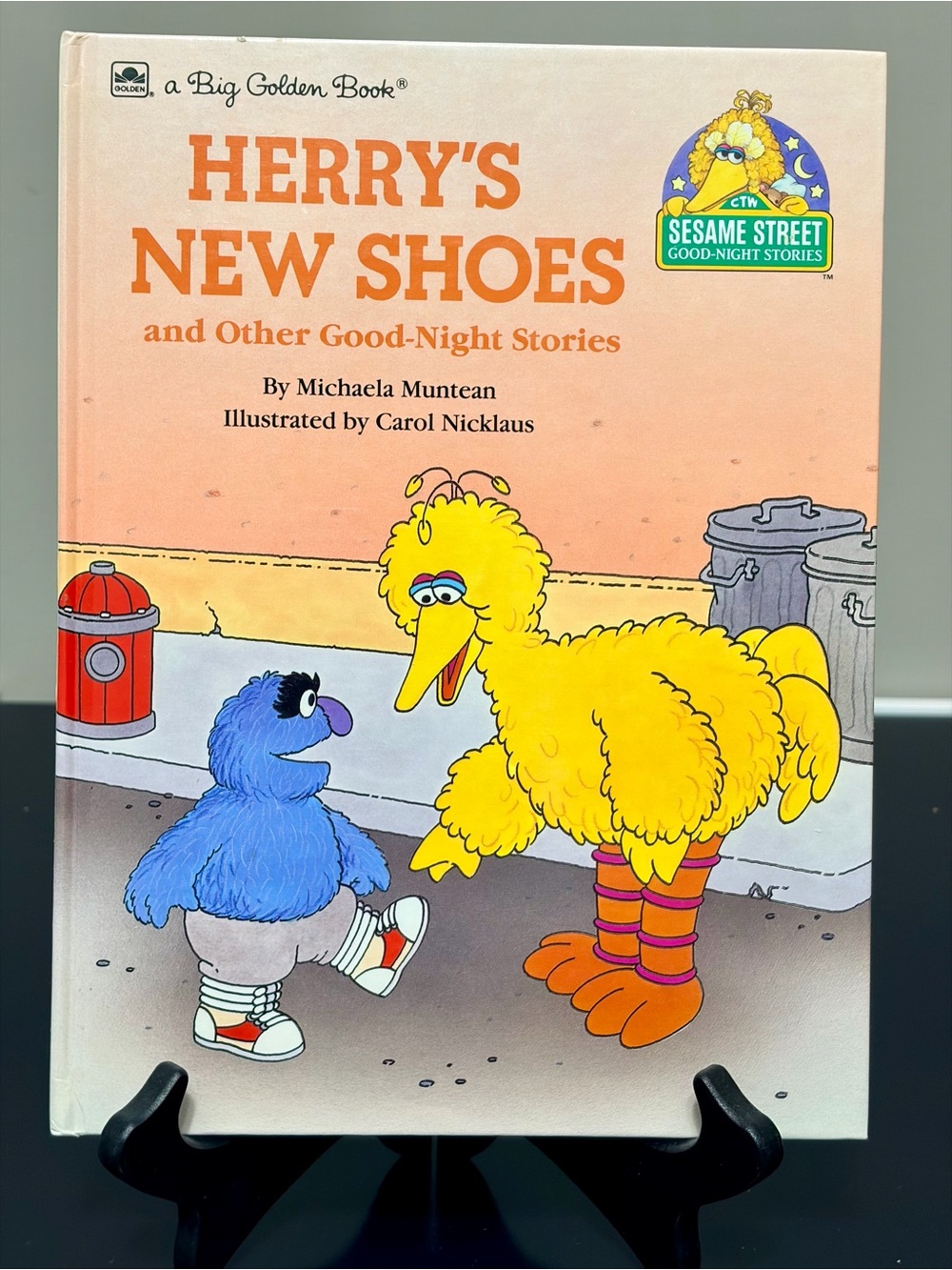 1989 Vintage Sesame Street Good Night Stories: Harry’s New Shoes/Golden Books